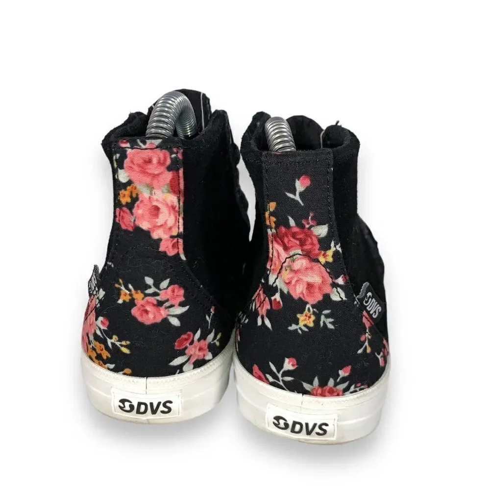 DVS Tripp‎ High Top Skate Sneakers Black Suede DVF0000263 Women's 5.5